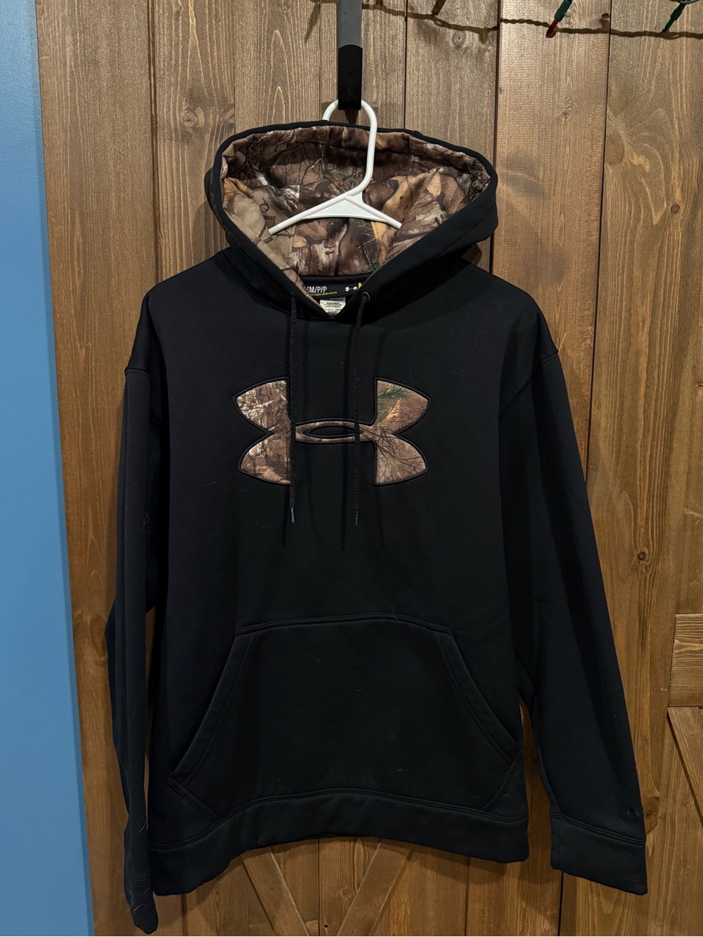 Under Armour Black Hoodie with Camo Accents